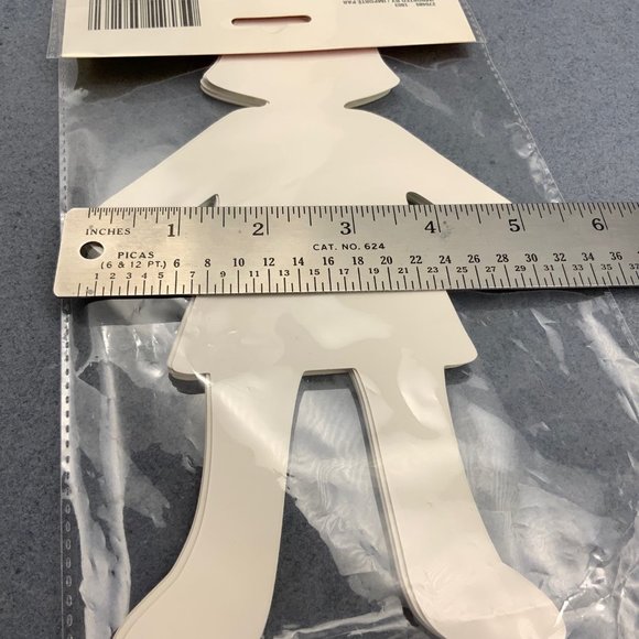 Blank Girl Paper Shapes Lot of 12 Pieces Color Your Own BTS - Picture 3 of 3